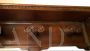 Hallway wall coat rack with hat shelf in carved wood