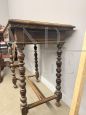 Small 19th century writing table in solid walnut