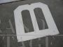 Vintage Iron Letter M for Sign, 1950s