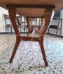 Vintage Italian dining room with glass top table and 6 chairs, 1950s