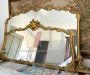 Large antique style gilded wooden mirror
