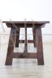 Antique solid oak refectory table from the early 19th century
