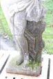 Classic garden statue with Leda and the swan from the early 1900s