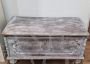 Antique Sardinian chest with typical carvings, from the early 1900s  