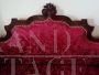 Antique Louis Philippe 2 seater sofa in red fabric