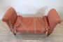Antique padded bench from the 19th century