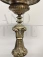 Splendid 18th century silver plated candlestick