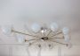 Stilnovo style radial chandelier, 1970s