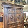 Antique Italian Umbrian wardrobe or pantry cabinet from the 17th century