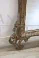Louis XV style mirror in silver leaf