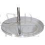 Venticinque design table lamp by Sergio Asti in chromed steel