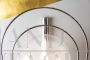 Pair of Mazzega wall lights in glass with steel rings