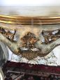 Carved, painted and gilded Venetian Baroque style console