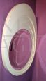 White oval Space Age mirror