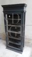 Small English bookcase from the 1920s in black lacquered wood