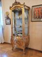 Antique carved and gilded display cabinet from the mid-19th century