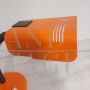 Targetti Sankey orange adjustable desk lamp, 1970s