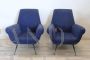 Pair of armchairs designed by Gigi Radice for Minotti, 1950s     