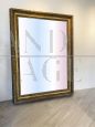 Large full length art deco mirror with gold frame