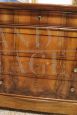 Walnut chest of drawers from the mid-1800s, restored