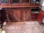 19th century Victorian bookcase with glass doors