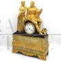PENDULUM CLOCK CHARLES X IN GILDED BRONZE (H.55) - 1800s