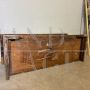 Antique Italian chest in solid walnut with carvings, 17th century