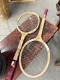 Pair of vintage Player Goodyear tennis rackets from the 1960s