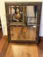 Rustic wooden mirror from the early 1900s