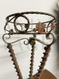 Art Nouveau plant stand in wrought iron from the early 1900s