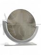 Round double revolving freestanding mirror, 1975