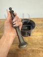 Antique Umbrian bronze mortar from the 16th century with pestle