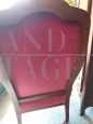 Antique mid 19th century armchair in pink velvet