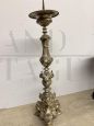 Splendid 18th century silver plated candlestick