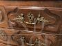 Antique Louis XVI chest of drawers from the 18th century with bronze handles