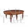 Sumptuous, richly inlaid extendable crank table