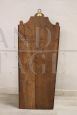Antique wall newspaper rack in carved walnut, 19th century