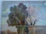 Painting with a countryside scene, oil on panel, signed Cantoni