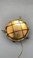 Foresti e Suardi naval ceiling or wall lamp in bronze, made in Italy     