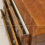 Antique Louis XVI chest of drawers in inlaid walnut and cherry, 18th century