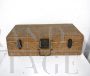 1940s fir and rattan suitcase