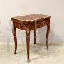 Antique Napoleon III inlaid desk, game table or dressing table