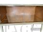 Vintage bar cabinet by Umberto Mascagni in parchment painted with floral motifs