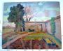 Painting with a countryside scene, oil on panel, signed Cantoni