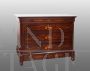 Antique Charles X dresser in inlaid mahogany feather
