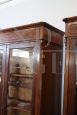 Pair of restored 19th century antique walnut bookcases