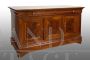Antique French Provencal sideboard in solid walnut with three doors