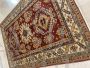 Vintage Uzbek carpet in cotton and wool