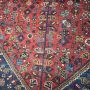 1930s Ashfar Persian Rug in Red and Blue, 266 x 180 cm