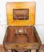Antique Napoleon III work table inlaid with precious exotic woods